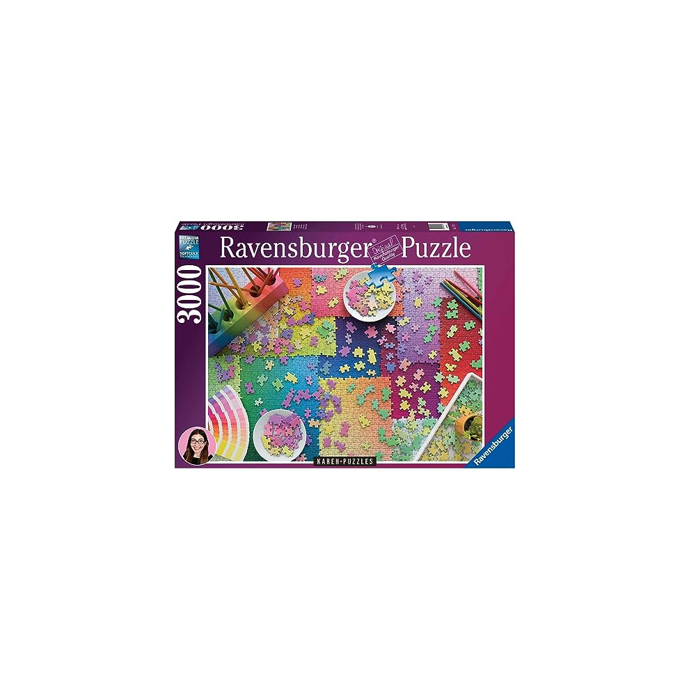 Photos - Jigsaw Puzzle / Mosaic Ravensburger 17471 Karen Puzzles YouTube Jigsaw Adults and Kids Age 12 Years Up-3000 Piece, Black,48" x 32" when completed - Jigsaw Puzzl 
