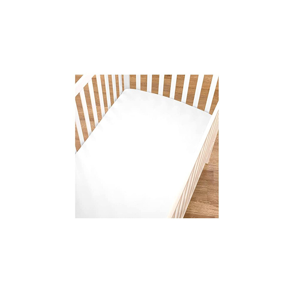 Cot Fitted Sheets | Bedding For Cot bed | Soft Baby Sheets For Standard Crib and Toddler Mattresses Fully Elasticated Skirt Breathable Easy Care