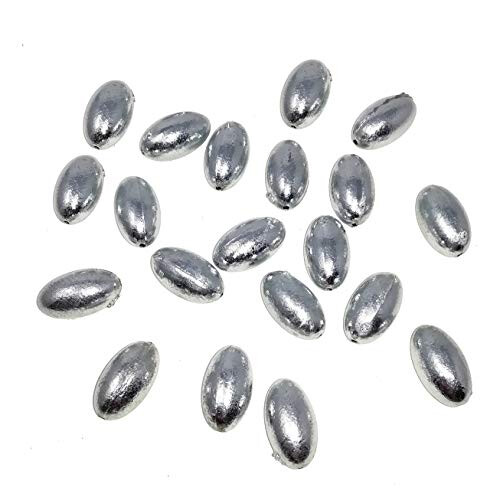 Fladen Fishing - 20 x Bulk Pack of Pierced Bullet Non-Toxic Drilled In Line Weights Available in 4g 6g 10g 13g 18g 25g and 30g for Ideal for Dead-Bait Pike