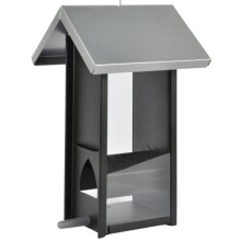 Cambridge Wild Bird Seed Feeder, House Shaped Contemporary Feeder, Ideal For Small & Medium Sized Garden Birds