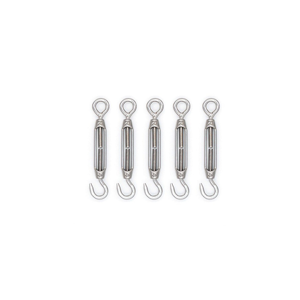 5Pcs M4 Stainless Steel 304 Hook & Eye Turnbuckle Hook Wire Ropetension 606089971820