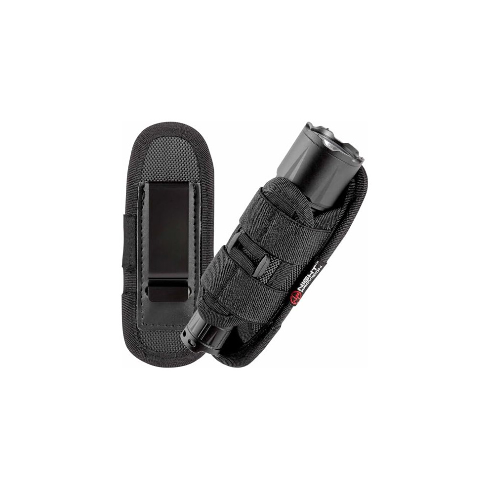Th2 Tactical Flashlight Holster Duty Belt Pouch Stretchable Rotatable Clip 360 Degree Holder For Police Military Security Belt 758763350169