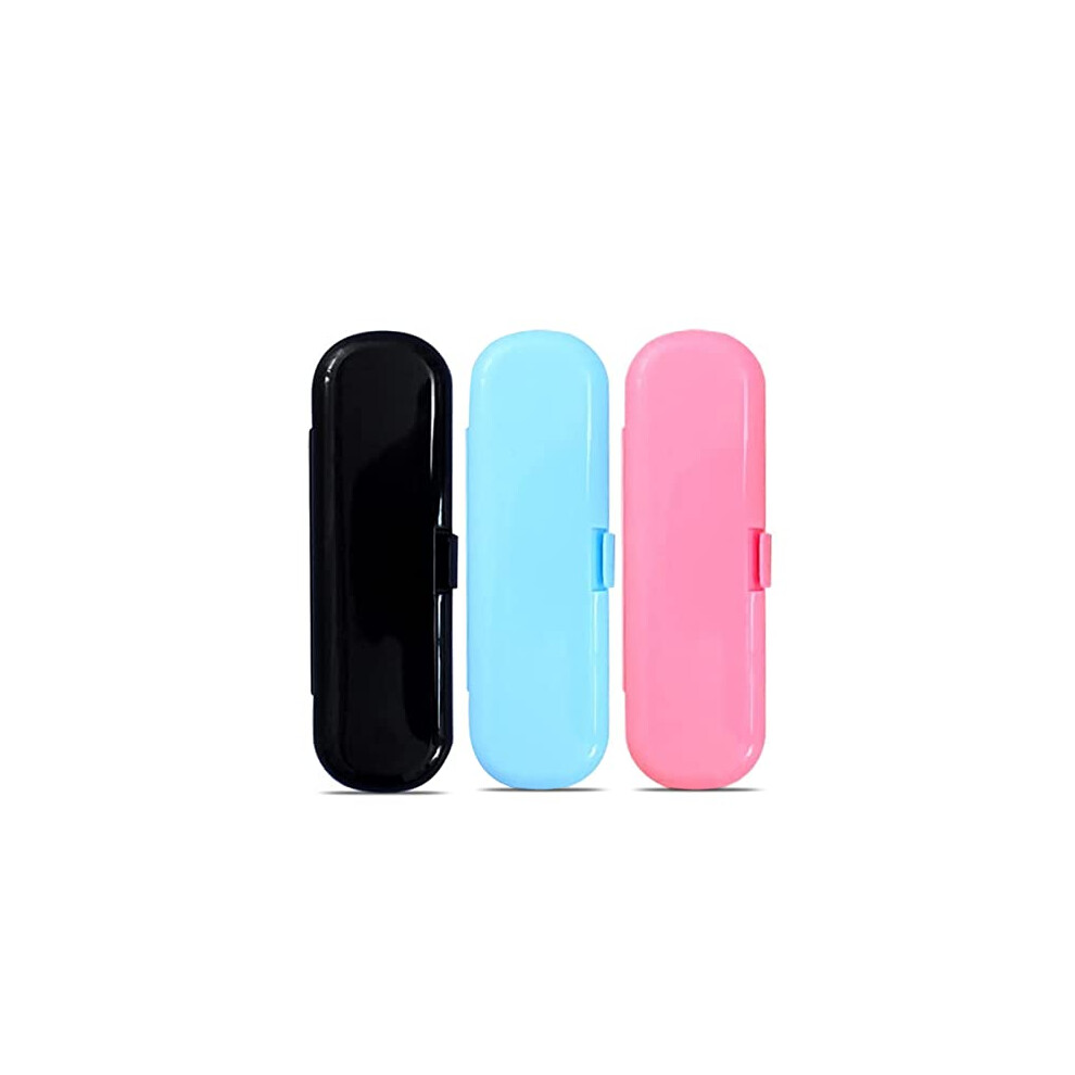 Chenkee Electric Toothbrushes Case, 3 Pcs Plastic Travel Electric Toothbrush Case Universal Toothbrush Holder Replacement Box Portable Storage Container For