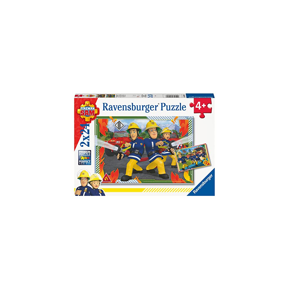 Fireman Sam 2X 24 Piece Jigsaw Puzzles For Kids Age 4 Years Up - Educational Toddler Toys [Amazon Exclusive]