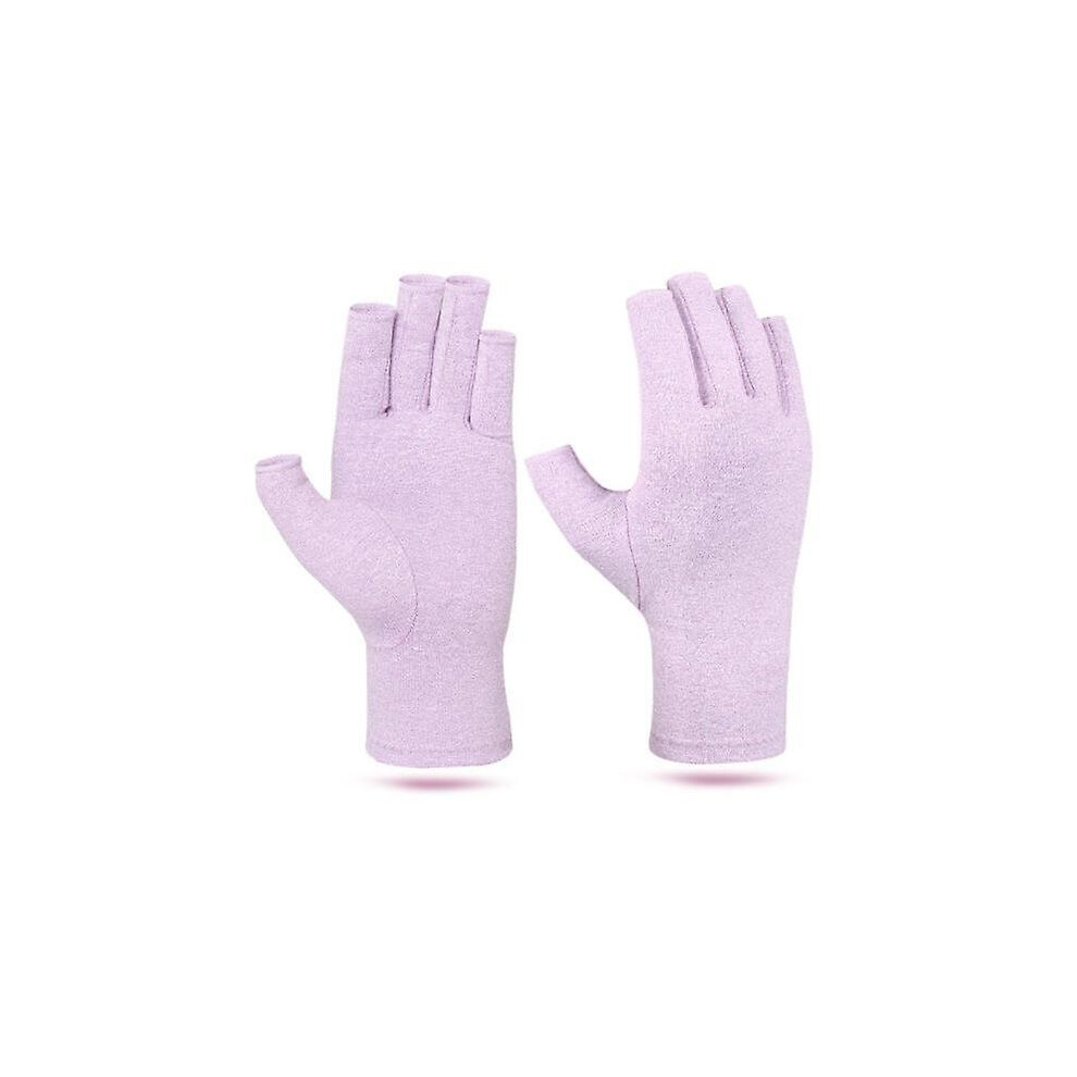 Purple (, S) Arthritis Gloves Compression Gloves For Arthritis Pain Relief Fingerless Gloves