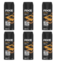 6 x AXE (LYNX) Wild Spice 150ml Deodorant Body Spray