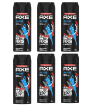 6 x AXE (LYNX) Adrenalin 150ml Deodorant Body Spray