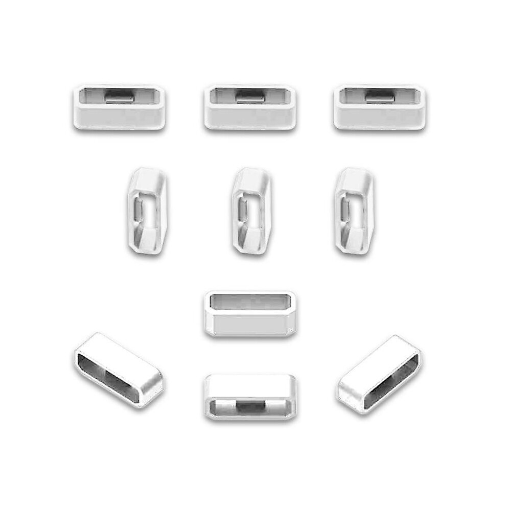 (10Pcs White1379) Rubber Replacement Watch Strap Band Keeper Loop Security Holder Retainer 20/22/26Mm Special Fasten Ring For Garmin Fenix6x/6S 4814698620657