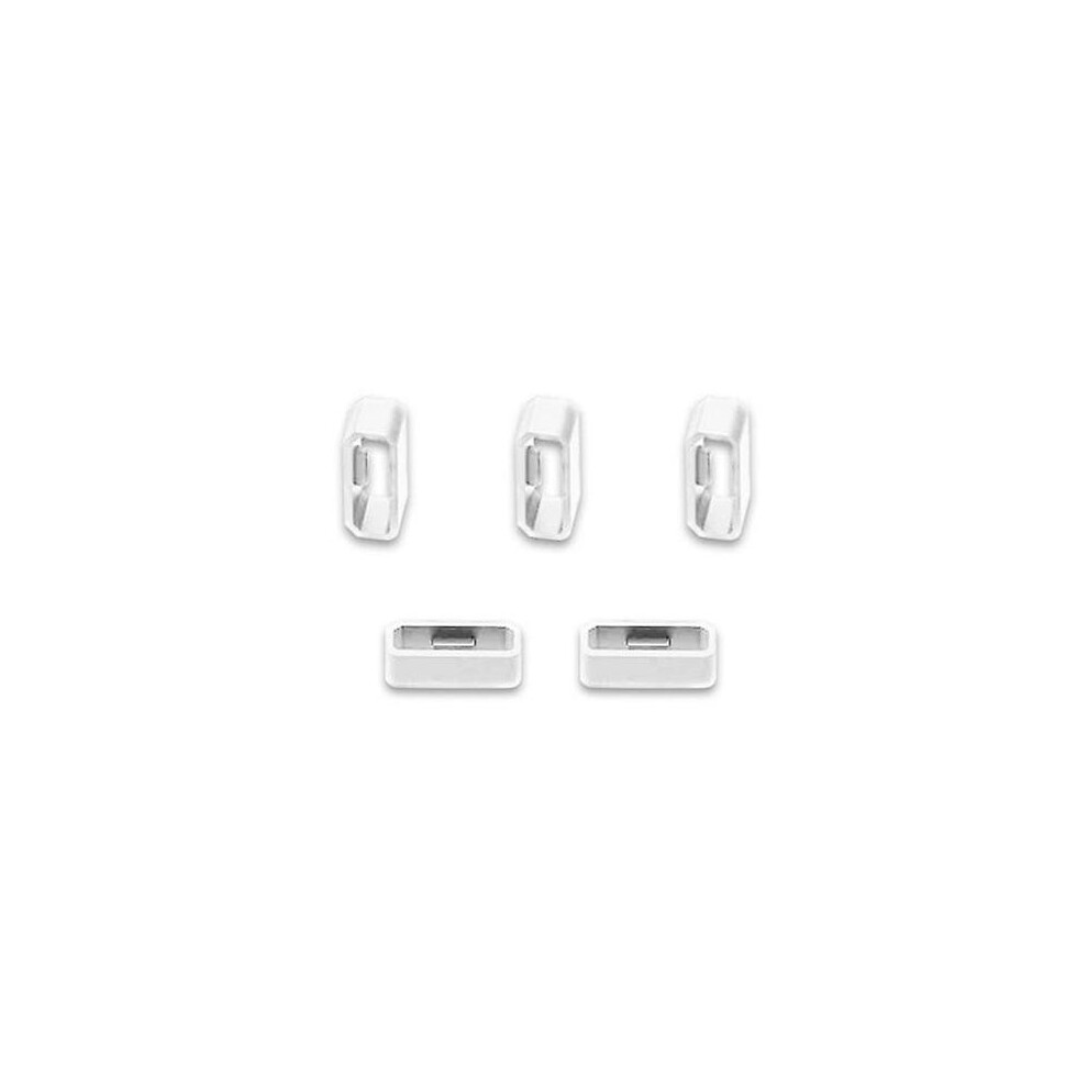 (5Pcs 1387) Rubber Replacement Watch Strap Band Keeper Loop Security Holder Retainer 20/22/26Mm Special Fasten Ring For Garmin Fenix6x/6S White 4814698620671