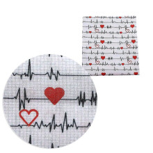 B Nurse Care Healthey Christmas Polyester Cotton Fabric