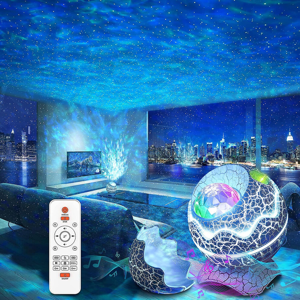 Star Projector, Rossetta Galaxy Projector For Bedroom, Remote Control Light/White