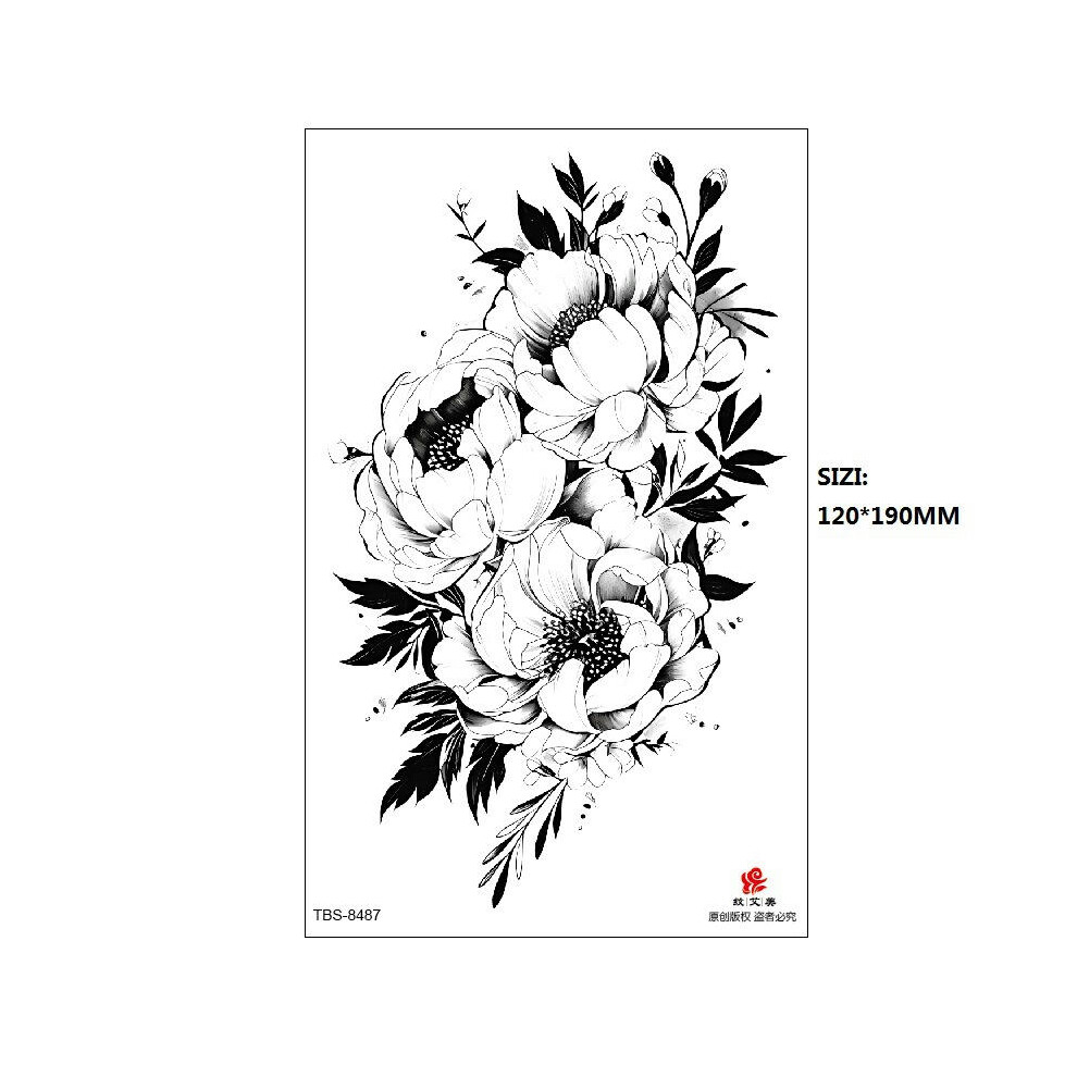 (eight thousand four hundred and eighty-seven, 120 * 190MM) New Black Butterfly Owl Sunflower Spot Wholesale Cross-Border Set Water Transfer Printing