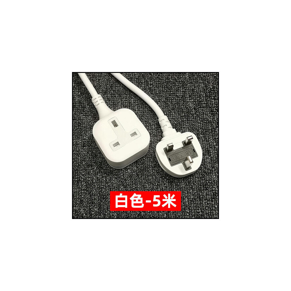 (Black -2 meters) Suitable For Recording Tourist Camping Programs, Socket Extension Cable, Hong Kong Singapore Plug Cable, Anti Drop British Power Ext