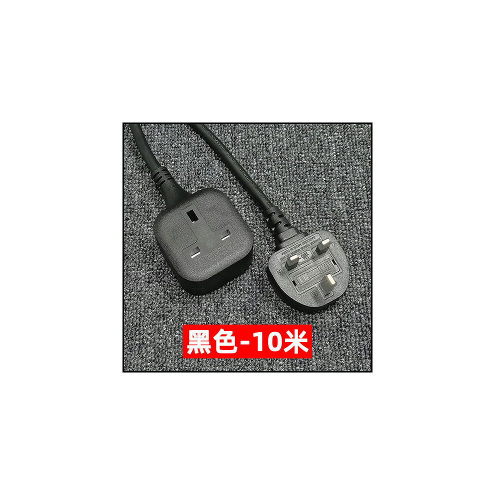 (Black -7 meters) Suitable For Recording Tourist Camping Programs, Socket Extension Cable, Hong Kong Singapore Plug Cable, Anti Drop British Power Ext