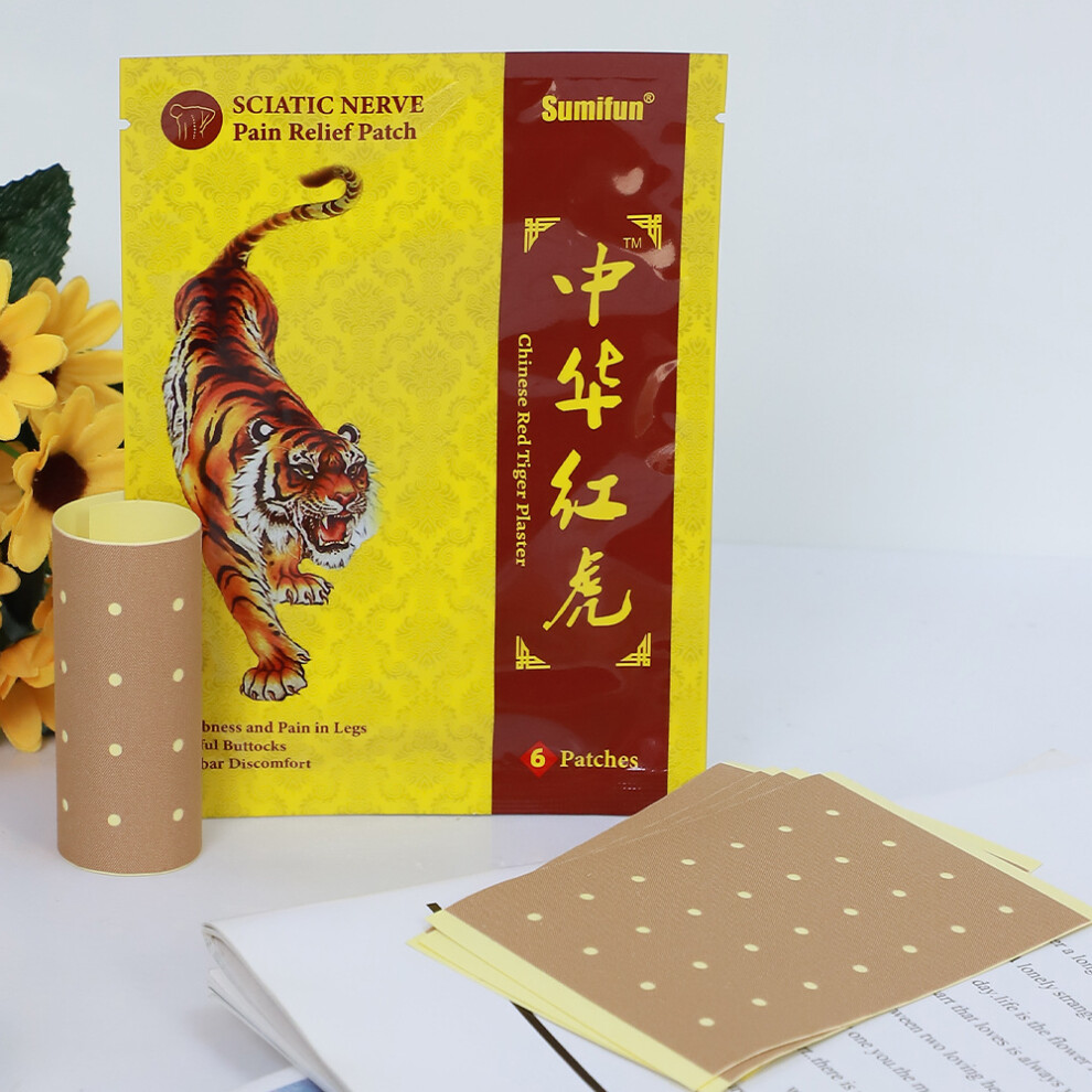 Flemye Red Pain Relief Patch Chinese Tiger Sciatic Nerve Pain Relief Plaster