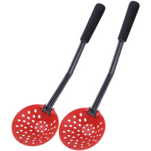 2-piece winter fishing equipment set, ice spoon (red)