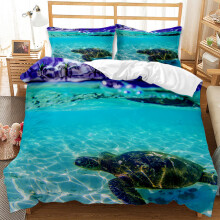 (Style 10, King(220X240CM/3PCS)) Underwater world Bedding Single Double Duvet Cover