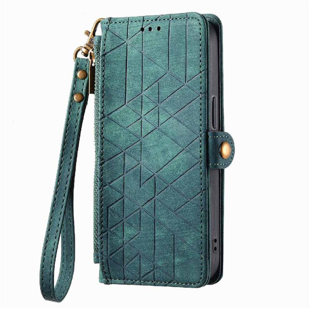 (Green) Flip Case For Samsung Galaxy A13 4G Wallet Leather Case Flip Cover Simple Business Shockproof Green 764762759674