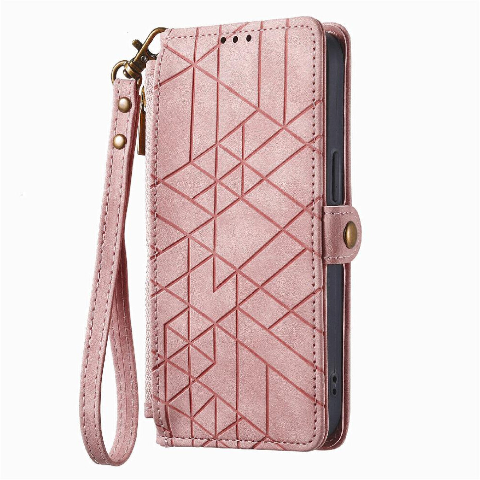 (Pink) Flip Case For Samsung Galaxy A13 4G Wallet Leather Case Flip Cover Simple Business Shockproof Pink 764762759681