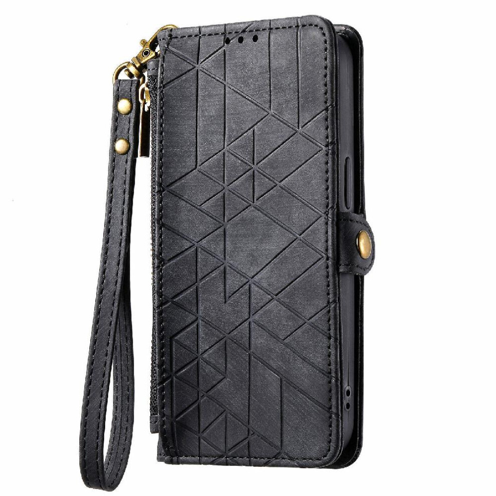 (Black) Flip Case For Xiaomi Redmi 13C 5G Shockproof Flip Cover Simple Business Wallet Leather Case Black 764762759957