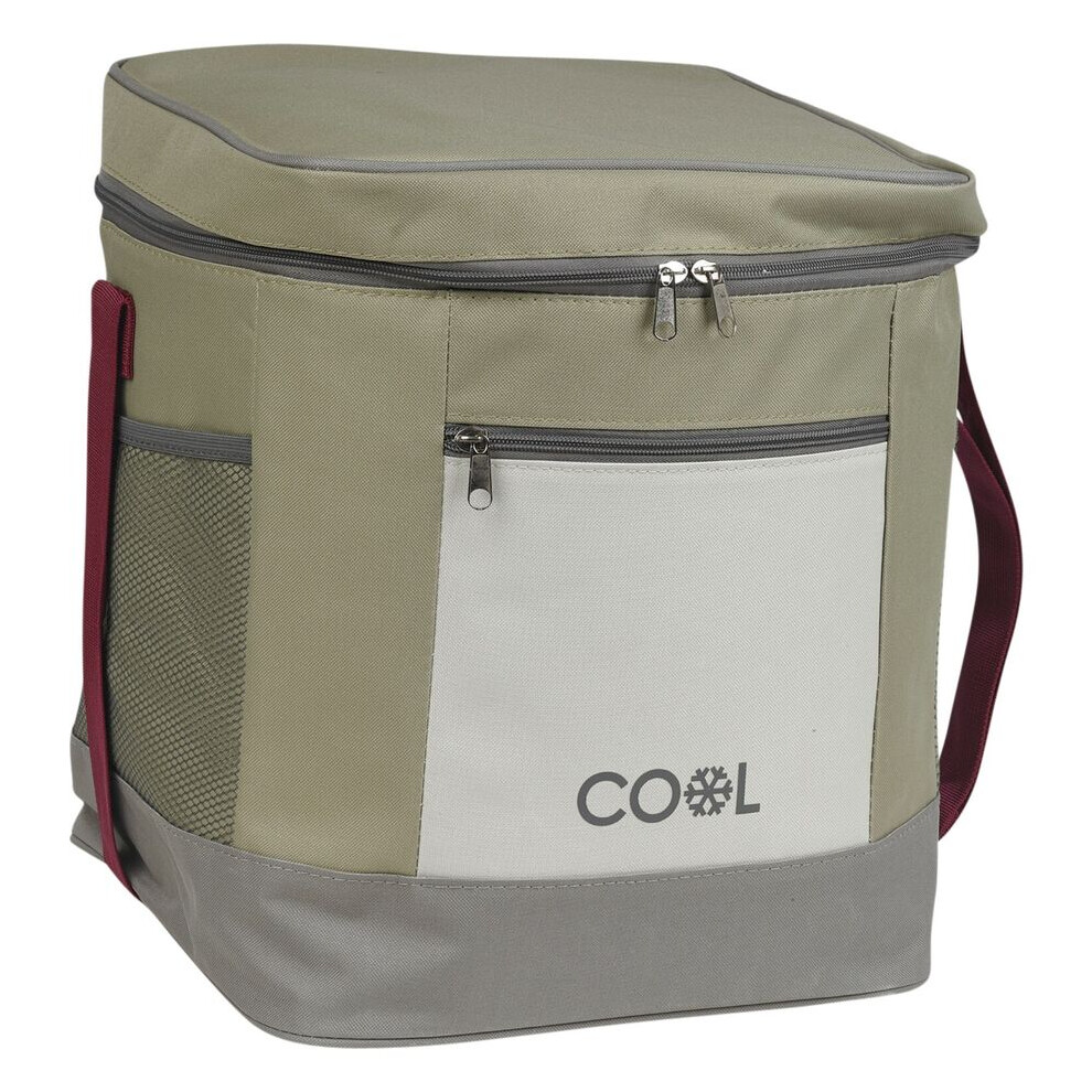 (Khaki) 30L Insulated Ice Cooler Shoulder Backpack