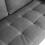 Living And Home (Grey) 2-Seat Velvet Sofa with Bolster Pillows 6