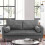 Living And Home (Grey) 2-Seat Velvet Sofa with Bolster Pillows 3