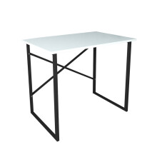 (White) 90cm Wooden Computer Desk Modern Study Table