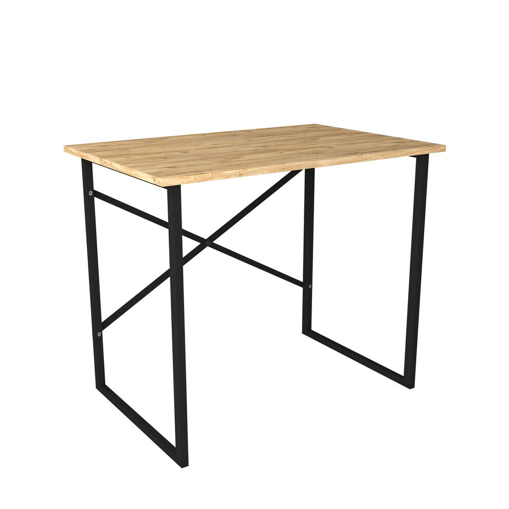 (Pine) 90cm Wooden Computer Desk Modern Study Table