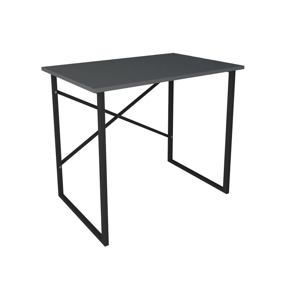 Urbn Living (Anthracite ) 90Cm Wooden Computer Desk Modern Study Table Black