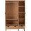 Seconique Leon 3 Door 2 Drawer Wardrobe Medium Oak Effect with Metal Feet 3