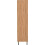 Seconique Leon 3 Door 2 Drawer Wardrobe Medium Oak Effect with Metal Feet 4