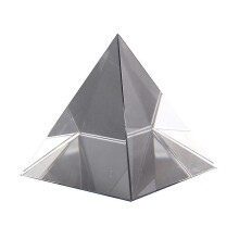 Optical Glass Pyramid 40mm High Rectangular Polyhedron Suitable For Teaching Experiments