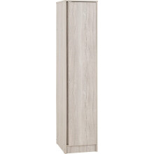 Malvern 1 Door Wardrobe in Urban Snow Hanging Rail and Shelf