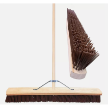 Outdoor Broom Handle 36" Garden Stiff Large Brush Heavy Duty Warehouse