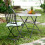 Casart Round Folding Table 81 CM Plastic Dining Table w/ Non-slip Foot Pads 9