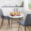 Casart Round Folding Table 81 CM Plastic Dining Table w/ Non-slip Foot Pads 8