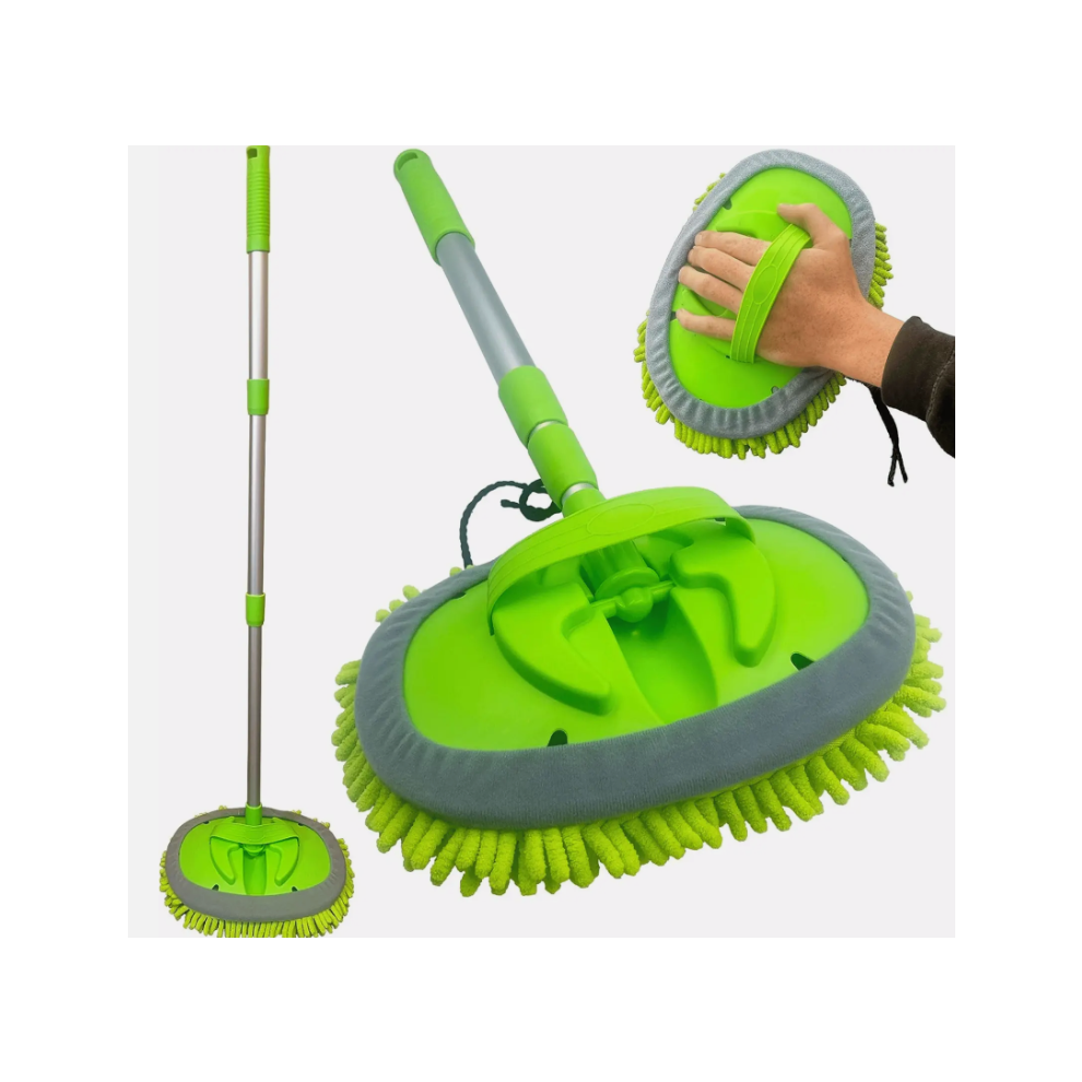 Car Wash Mop Head Microfibre Telescopic Cleaning Brush Long Handle 5060507284674