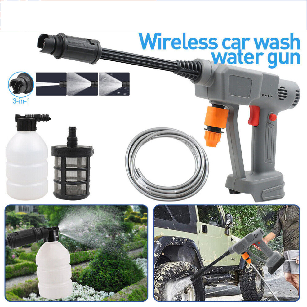 For Makita 21V Cordless Car High Pressure Washer Gun Jet Water Wash Car Cleaner