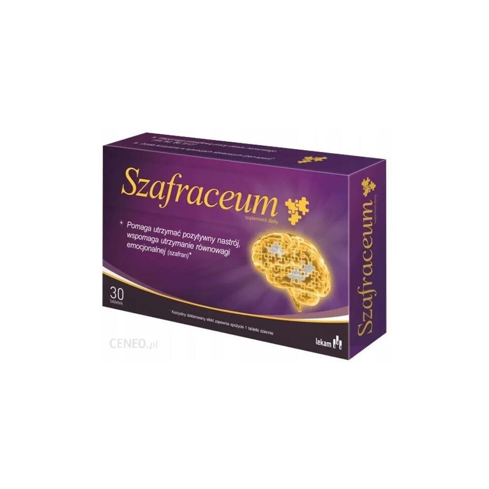 Szafraceum 30 szt nervous system positive mood emotional balance supplement