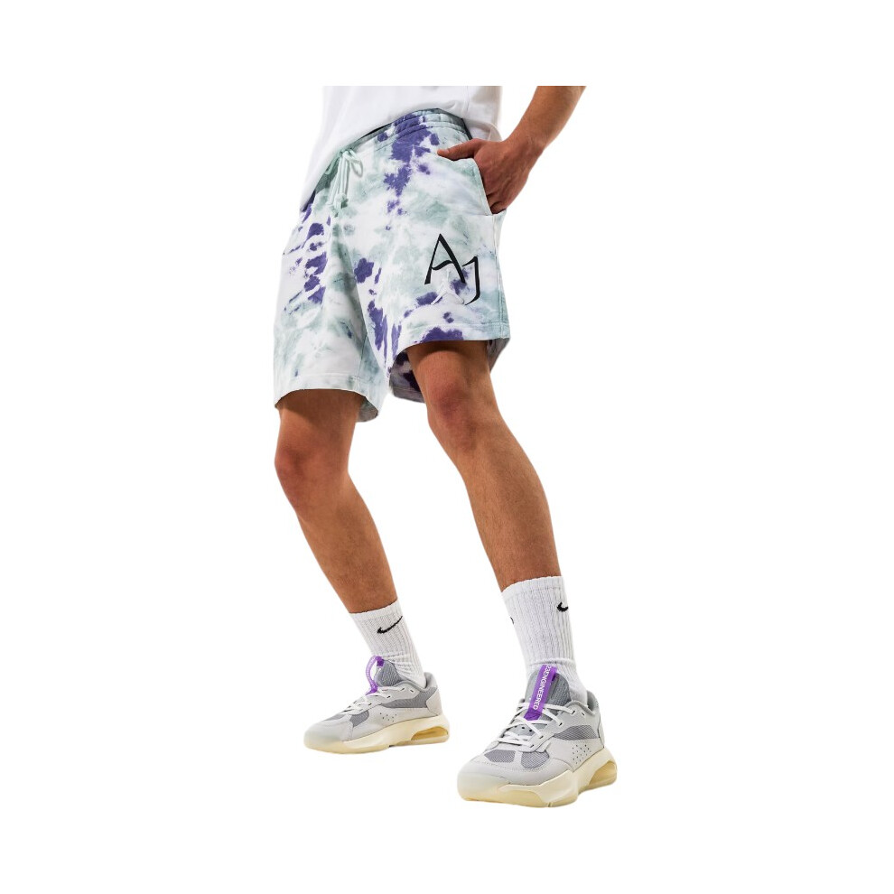 (Purple and White, S) NIKE Air Jordan Mens DNA Shorts Summer Half Pants