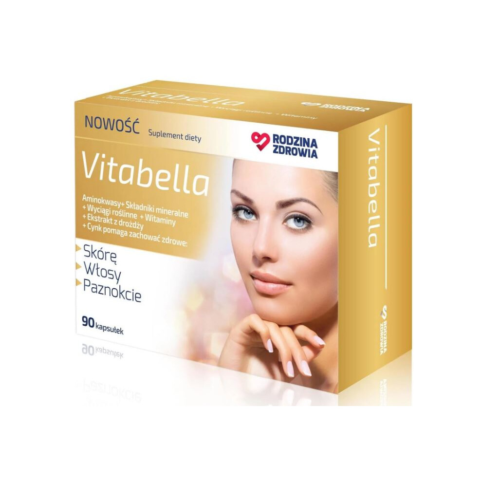 Rodzina Zdrowia Vitabella 90 kaps healthy skin hair nails beotebal vitamins minerals