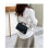 (Black) Women's Handbag PU leather shoulder bag 4