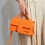 (Orange) Women's Handbag PU leather shoulder bag 3