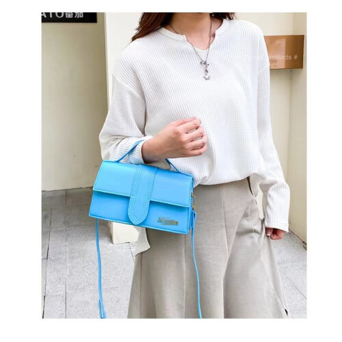 (Light Blue) Women's Handbag PU leather shoulder bag 2