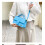 (Light Blue) Women's Handbag PU leather shoulder bag 5