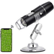 Digital Microscope 50x To 1000x, Usb Wifi Microscope Wireless Digital Mini Handheld Endoscope Inspection Camera With 8 Adjustable Led Lights, Compatib