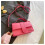 (Rose Red) Women's Handbag PU leather shoulder bag 3