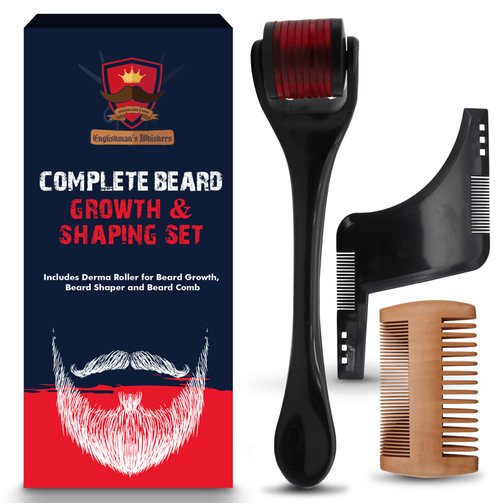 SOL Beard Growth Kit with Beard Roller for | Men Beard Grooming Kit