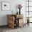 Tromso Sideboard rustic charm with elegant walnut effect finish -Black 4
